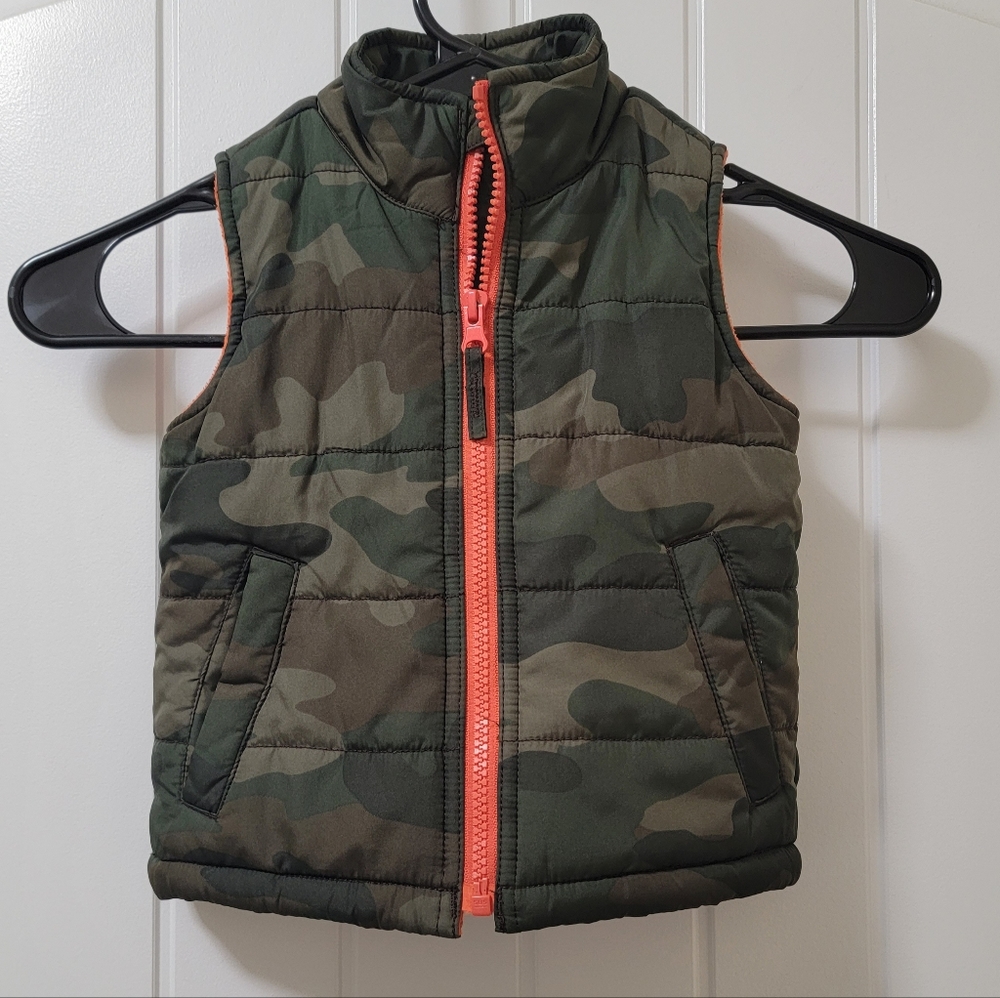 Place Est. 1989 Boys Camo Puffer Vest 12-18 months